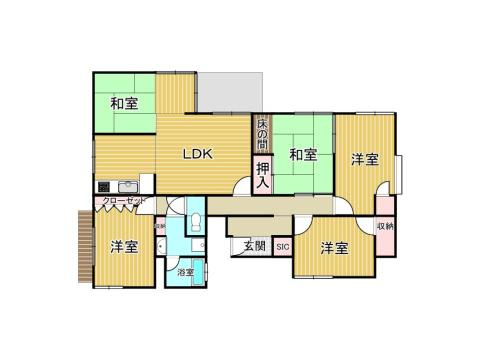 ペディハウス猪名川台１丁目 の土地図