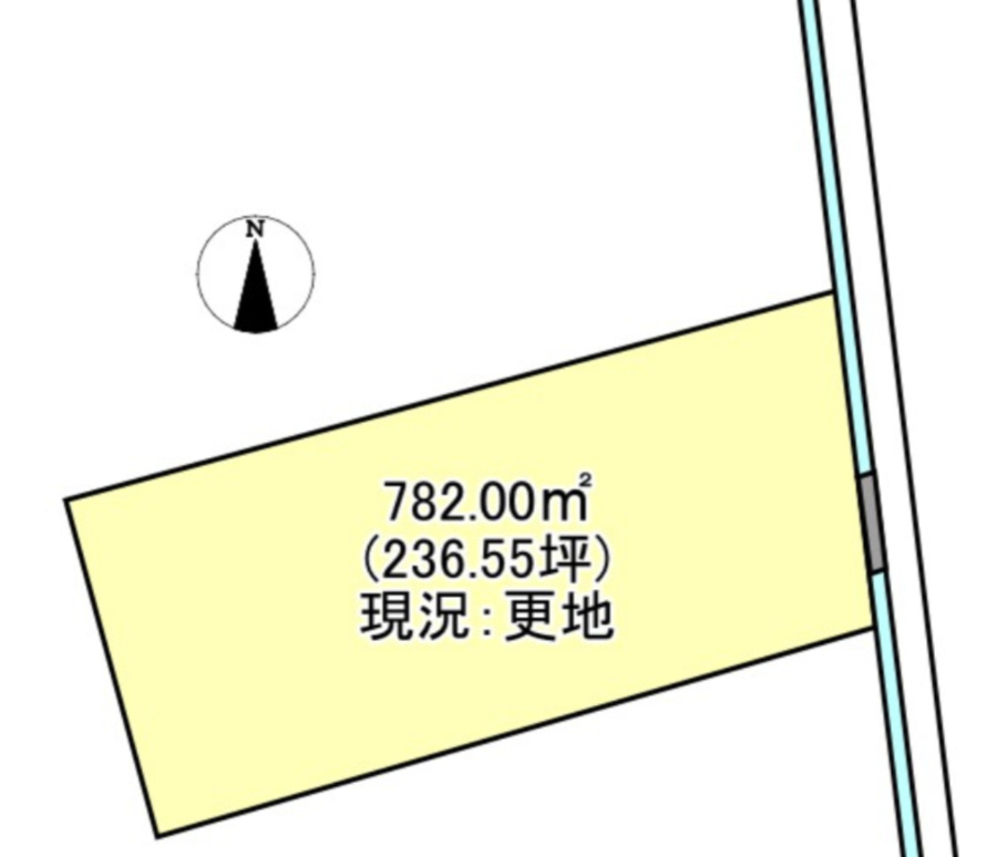 西条市小松町南川の売地の土地図
