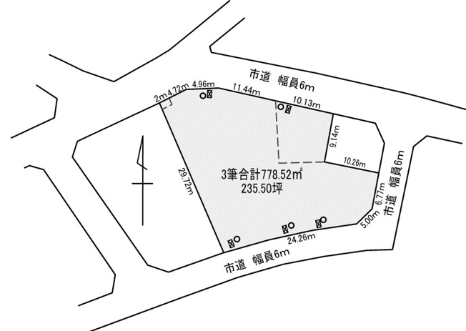 【土地図】 | 新潟市北区西名目所　売地