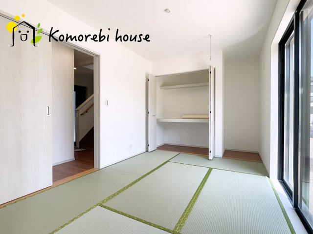 川島町下伊草　新築一戸建て　いろどりアイタウン　02の和室|ゆったりとくつろげる和室です