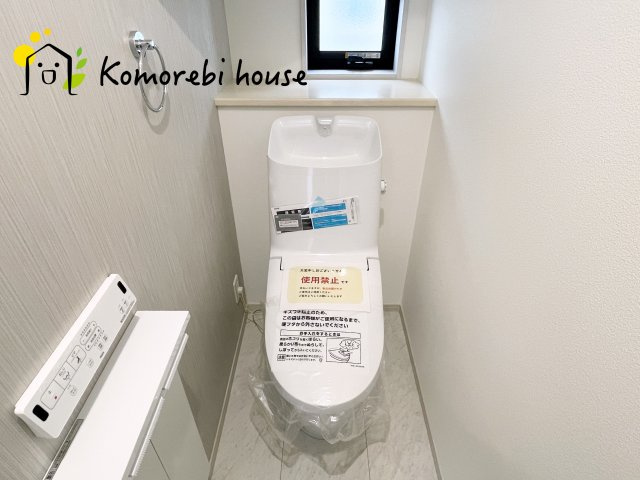 川島町下伊草　新築一戸建て　いろどりアイタウン　02のトイレ|落ち着いたトイレです