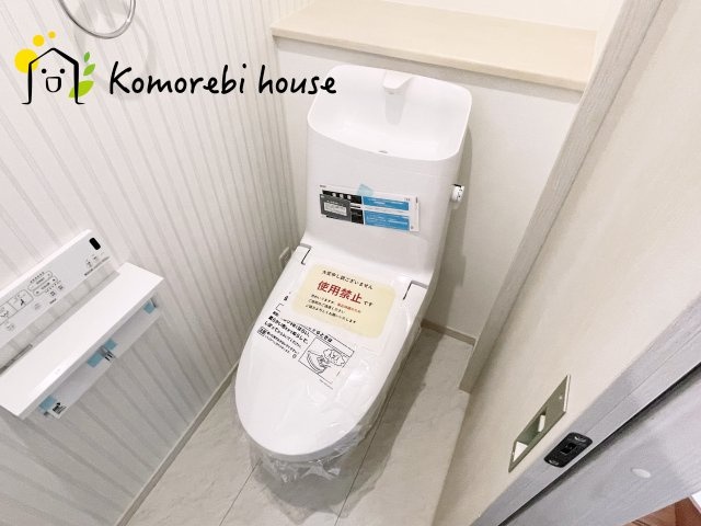川島町下伊草　新築一戸建て　いろどりアイタウン　02のトイレ|トイレもきれいです