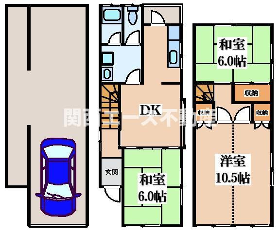 【間取り】 | 善根寺町６丁目貸家