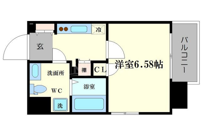 Grandi　Utsubo　Parkの間取り