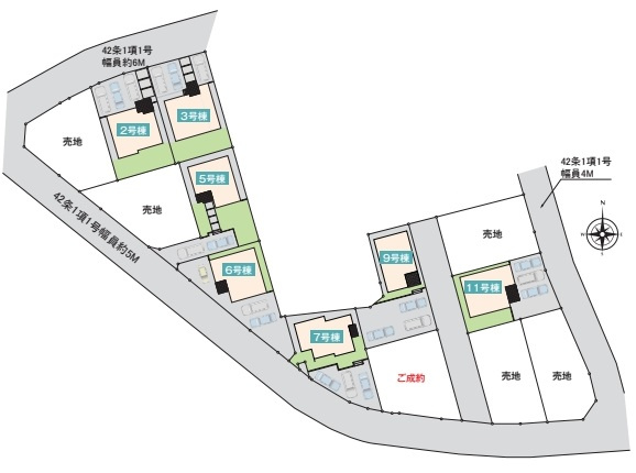 川島町下伊草　新築一戸建て　いろどりアイタウン　07の区画図|7号棟
