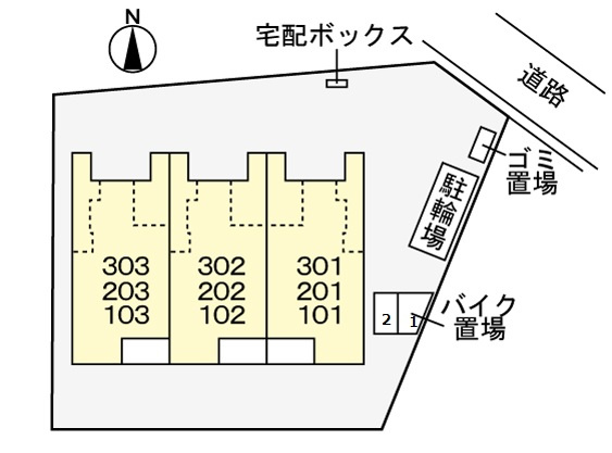 リバーサイドハウスの駐車場|駐車場