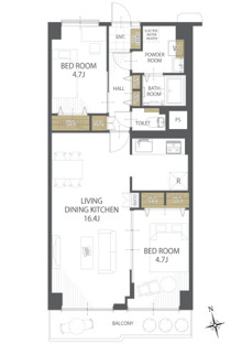 【間取り】蕨サンハイツ 