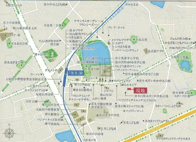 大阪府堺市中区深井東町プレミアムアリーナの地図|現地までの地図です