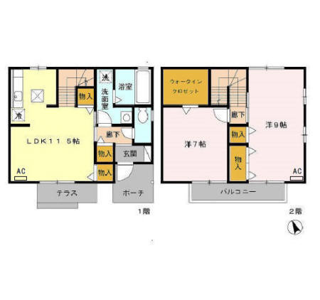 【間取り】 | ロイヤルコート小鷹野Ａ