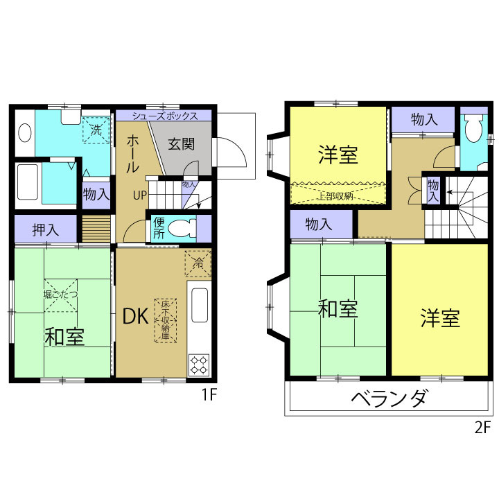 お部屋の間取りになります♪