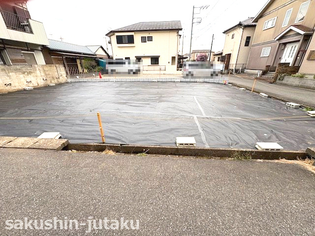 八千代台東５丁目　売地の前面道路含む現地写真|八千代台東５丁目　売地　建築条件なし　整形地　更地　丁度いい３９坪！　南西×北西角地