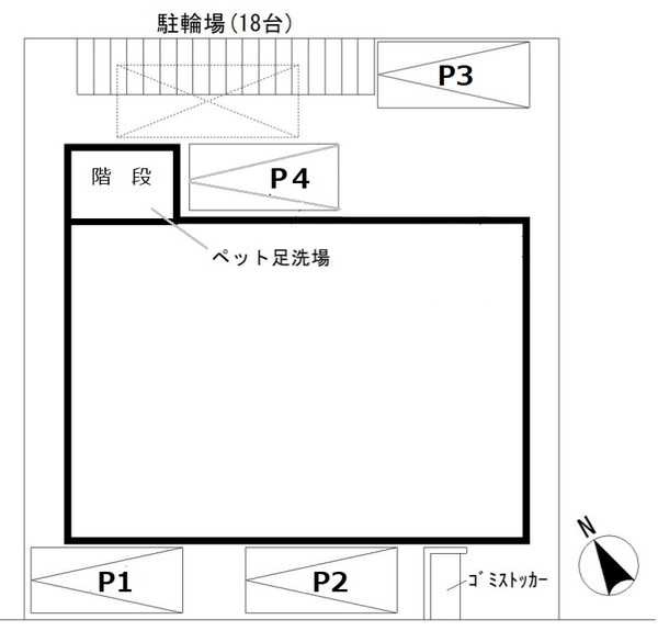 パルトネール市川の区画図
