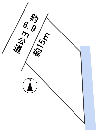 ６４５１１　岐阜市鏡島西土地の区画図
