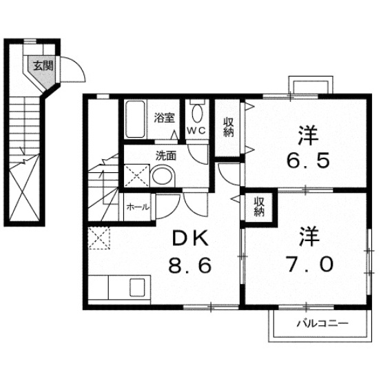【間取り】 | プリュジュールⅢ
