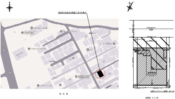 中央区弁天橋通1丁目　新築戸建の地図|同施工会社様の完成写真です