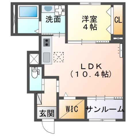 アルバ西岡本の間取り