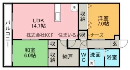 モントーレ久留米セントラルパークの間取り