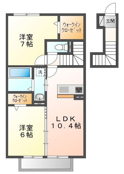 ラウレア福田　Ａの間取り