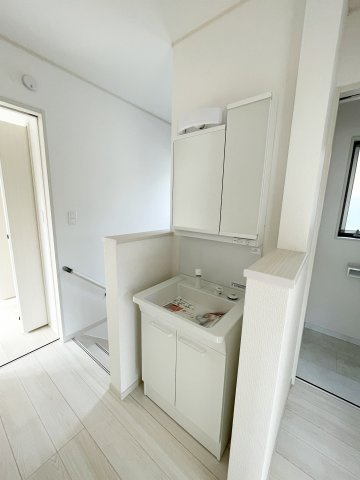 中古戸建・未入居戸建　いわき市内郷内町前田　内町小・内郷第二中の独立洗面台