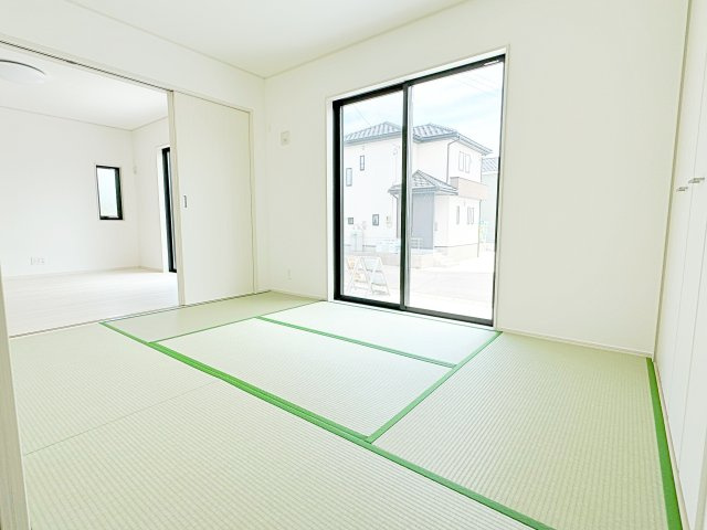 いわき市平幕ノ内　AiTOWN　全21棟の和室|畳は足触りがいいので裸足で歩いても気持ちがいいです！