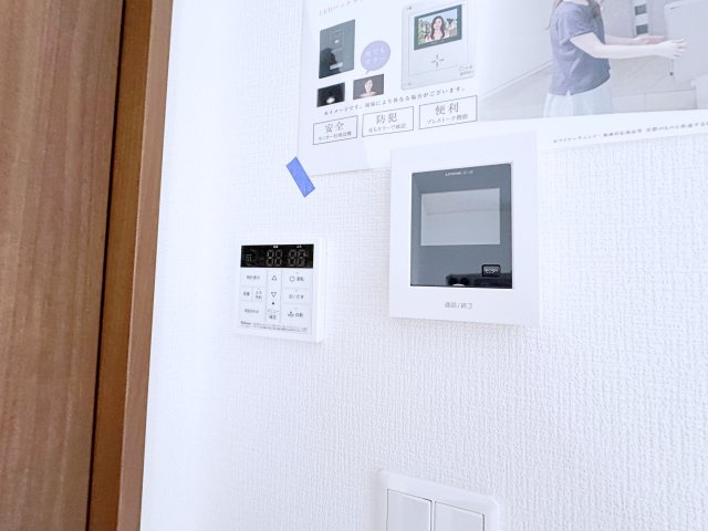いわき市平幕ノ内　AiTOWN　全21棟の防犯設備|TVモニター付きインターホンと給湯リモコン付き！