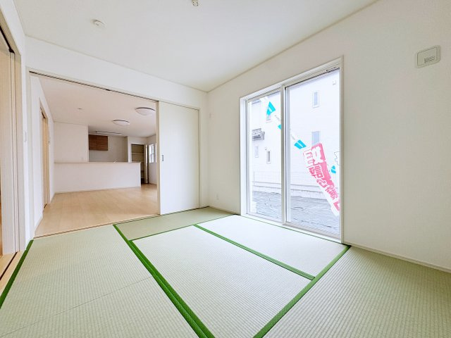 いわき市平幕ノ内　AiTOWN　全21棟の和室|畳は足触りがいいので裸足で歩いても気持ちがいいです！
