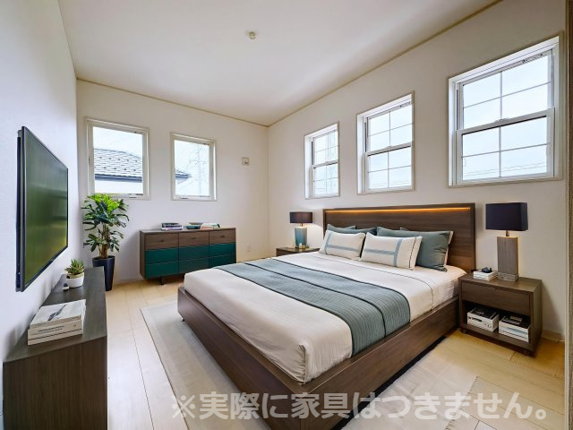 いわき市平幕ノ内　AiTOWN　全21棟の洋室|※家具を配置した場合のイメージ図になります！実際に家具はつきません。