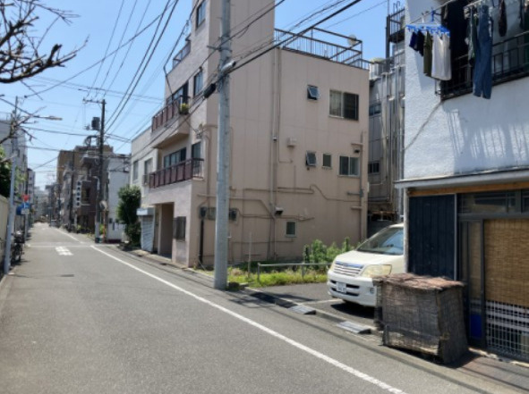 台東区今戸２丁目新築戸建の前面道路含む現地写真