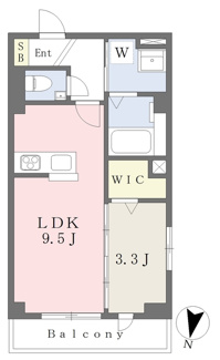 ◆角部屋◆対面キッチンの１LDK◆