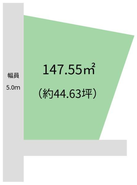 和歌山市上野の売地の土地図