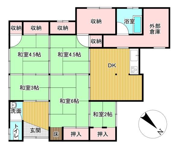 出雲市大津町　売土地の土地図
