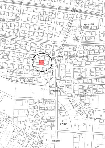 土地　稲葉西1丁目の地図