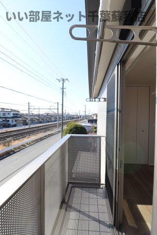 Ｌａ　ｃａｓａⅠ棟のバルコニー|バルコニー付きです