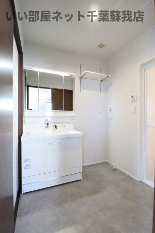 Ｌａ　ｃａｓａⅠ棟の洗面所|スペースが確保できる洗面所です