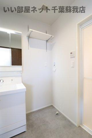 Ｌａ　ｃａｓａⅠ棟の洗面所|広い洗面スペース