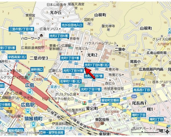 光町ハイムの地図