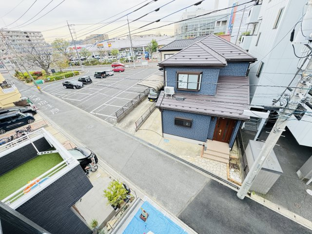 流山市流山５丁目新築戸建【流山小学校：3分】の展望|バルコニーより道路側眺望