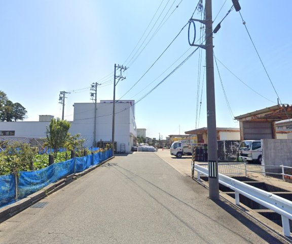あわら市大溝1丁目　土地（南）の前面道路含む現地写真