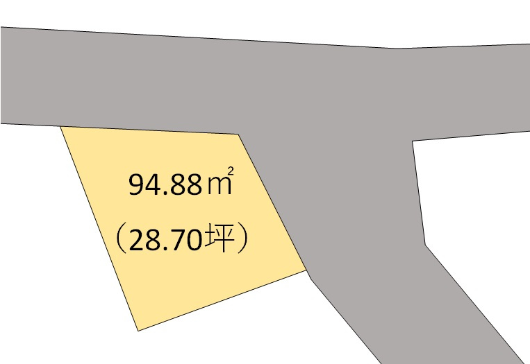 和歌山市園部・土地・126588の区画図