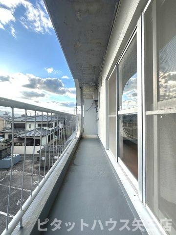 天神マンションⅠのバルコニー|陽当たり良好なバルコニーです