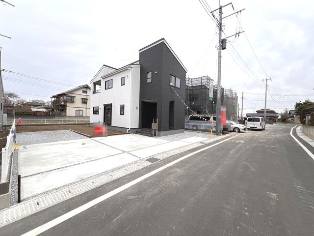 新築　前橋市北代田町第5　Liveie Garden.S　１号棟の前面道路含む現地写真|現地写真　東側接道幅員約6ｍ