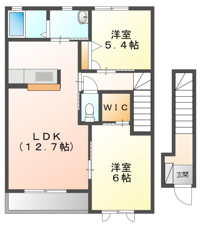 クラヴィエ一宮　Ａの間取り