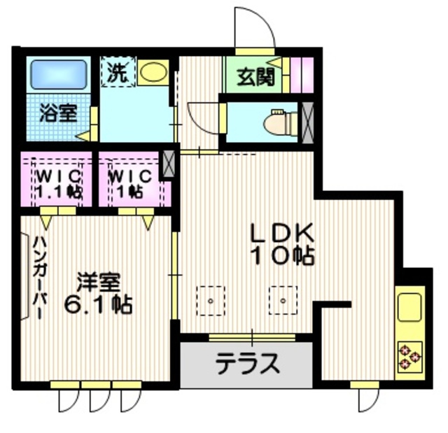 シェル　ドゥ　メゾン　Ⅲの間取り|★開放感のあるお部屋★
