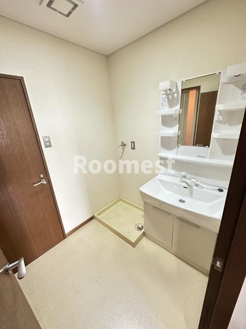 サンコミュニティの洗面所|脱衣スペースもあります