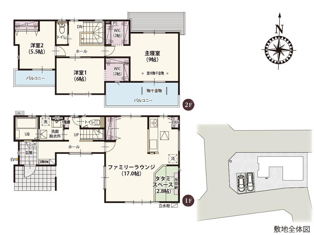 古河市茶屋新田　新築戸建16の間取り