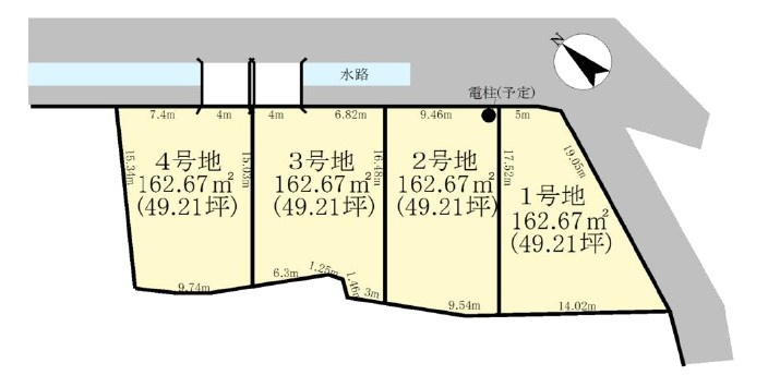 野洲市乙窪3号地　売土地の土地図