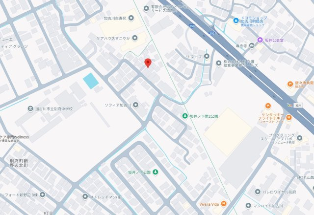 加古川市野口町坂井　中古戸建の地図