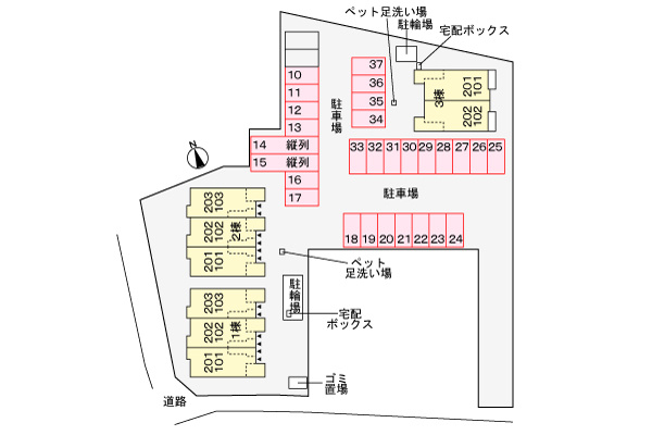ヒルズＣＨＡＫＯの区画図