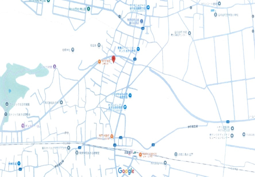 あきる野市伊奈　売地の地図
