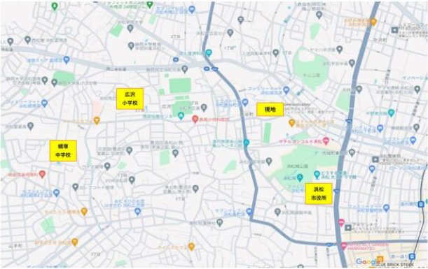 売中古戸建　中央区鹿谷町の地図